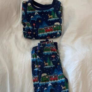 Kids Holiday Train Pajamas
